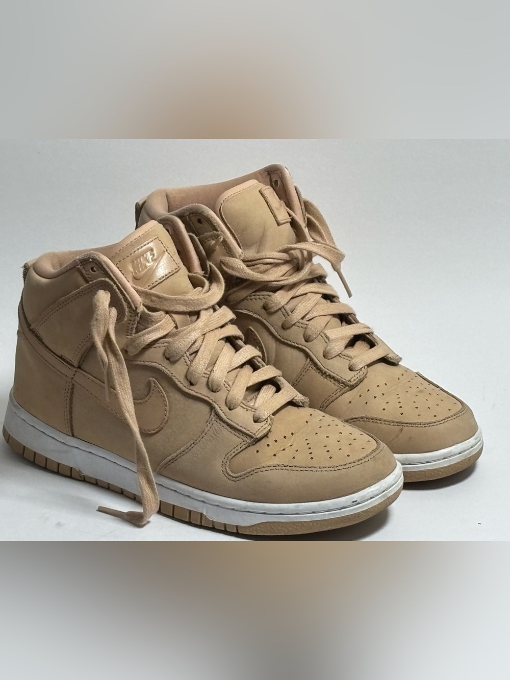 Nike Women’s Mid-Top Wedge Sneakers in Beige/Tan 8.5